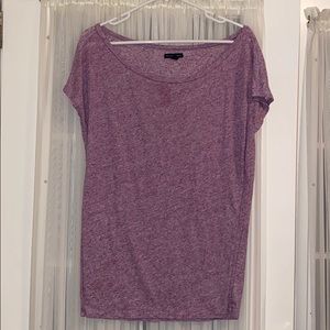 American Eagle Purple Flowy Shirt